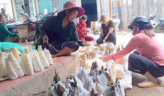 Chợ Tân Phước chỉ họp từ sáng sớm cho đến 11 giờ trưa mỗi ngày. Ảnh: Báo Quảng Trị