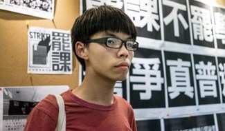 Thủ lĩnh biểu tình 17 tuổi ở Hong Kong. Ảnh: thanhnien.vn