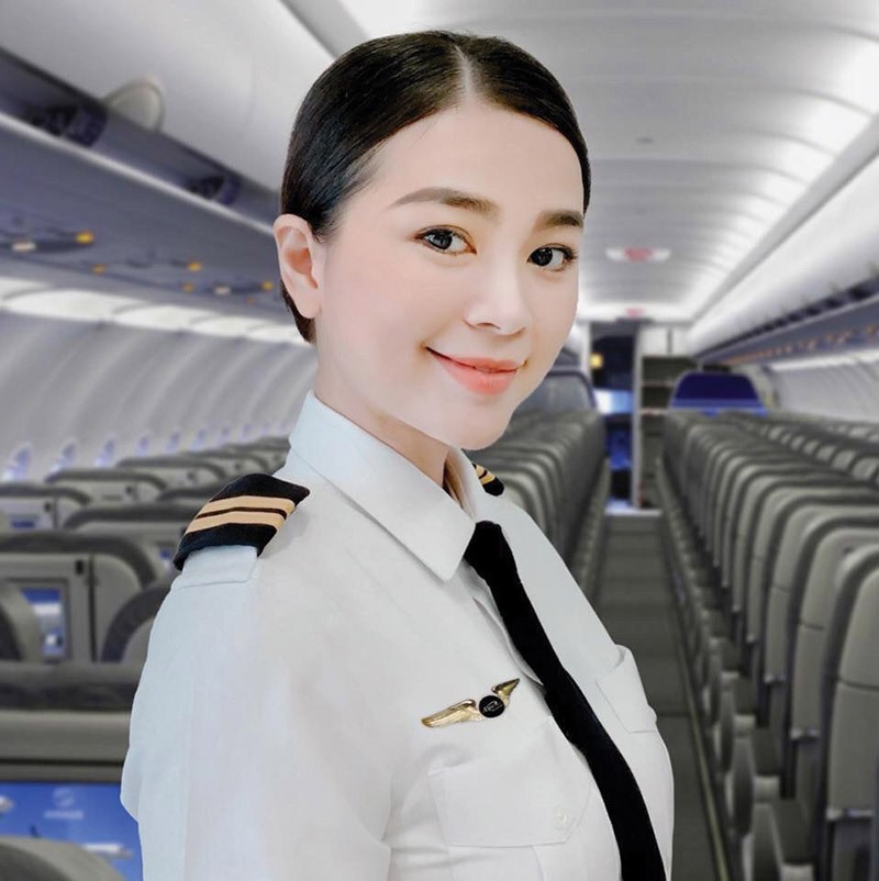 Nguyễn Trần Diệu Thúy là phi công nữ hiếm hoi ở hãng hàng không Tre Việt​