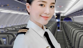 Nguyễn Trần Diệu Thúy là phi công nữ hiếm hoi ở hãng hàng không Tre Việt​