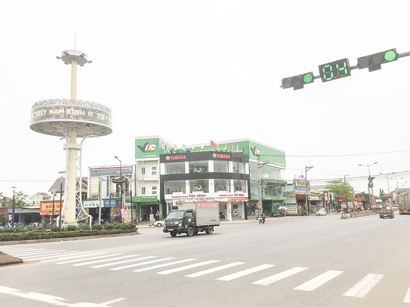 Quốc lộ 1, đoạn qua thị xã Quảng Trị - Ảnh:PV​