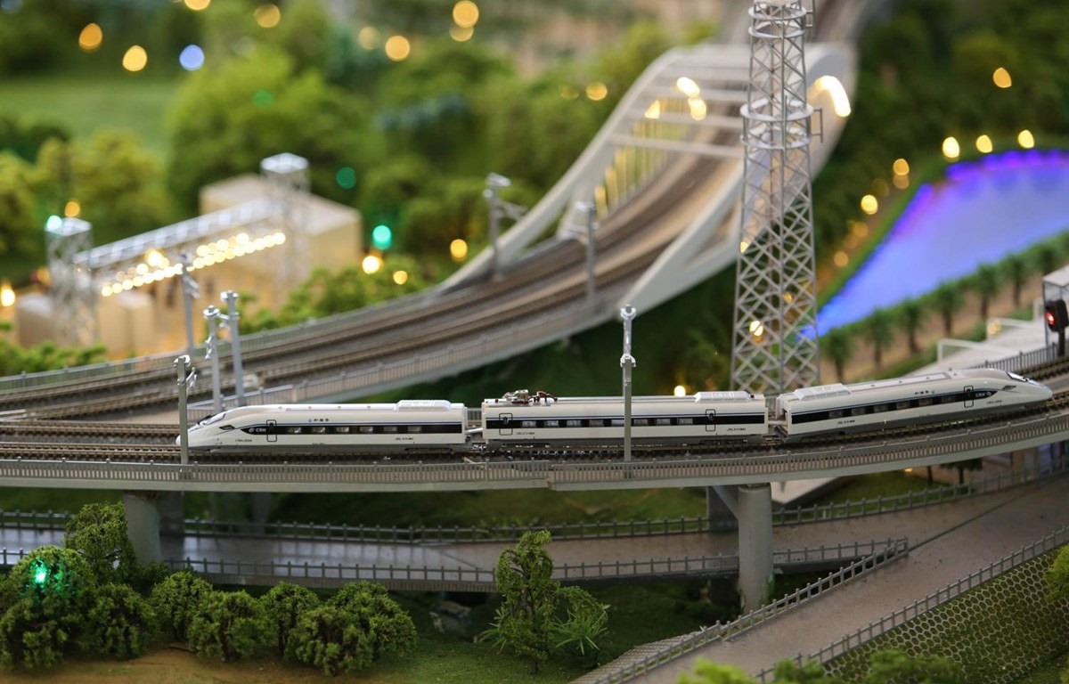 Mô hình tuyến đường sắt cao tốc Bangkok-Nakhon Ratchasima. (Nguồn: bangkokpost.com)