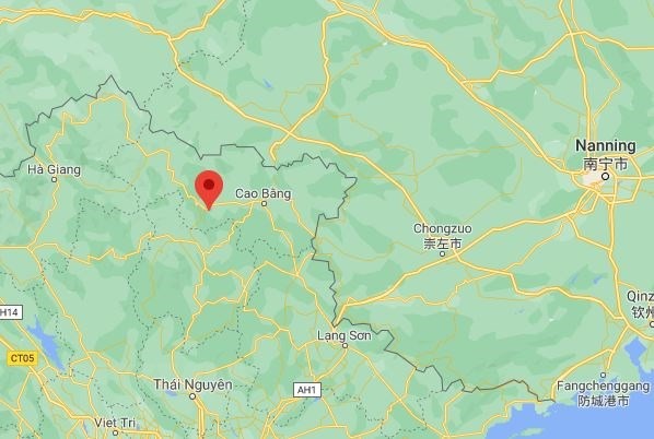 Vụ việc xảy ra tại huyện Nguyên Bình, tỉnh Cao Bằng. (Nguồn: Google Maps)