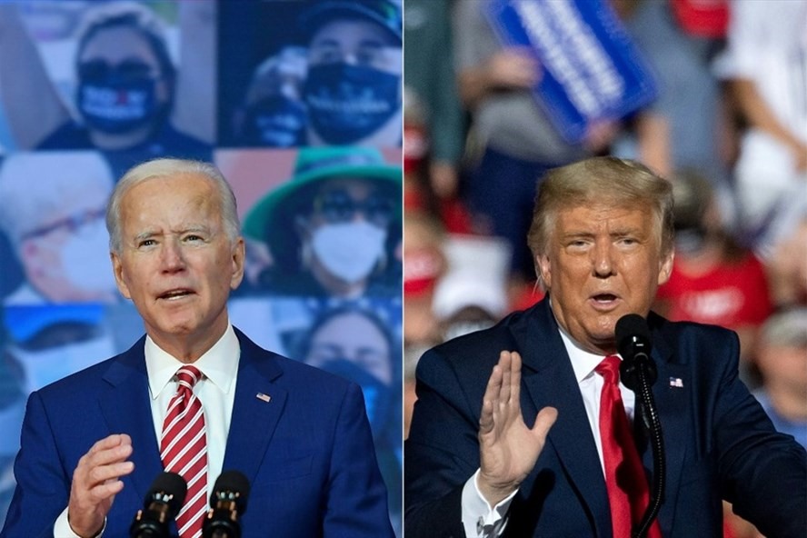 Tổng thống Mỹ Donald Trump và ứng viên Joe Biden. Ảnh: AFP