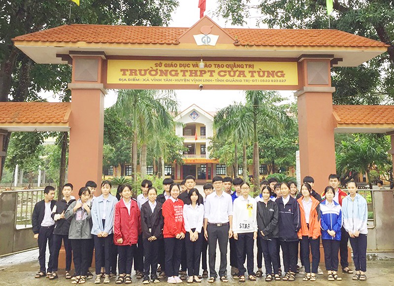 Trường THPT Cửa Tùng, nơi có nhiều học sinh giỏi tỉnh môn Lịch sử -Ảnh: TÚ LINH​