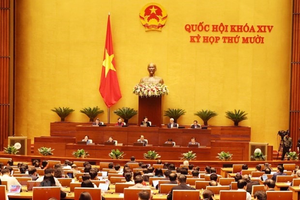 Toàn cảnh phiên họp của Quốc hội ngày 3/11. (Ảnh: TTXVN)