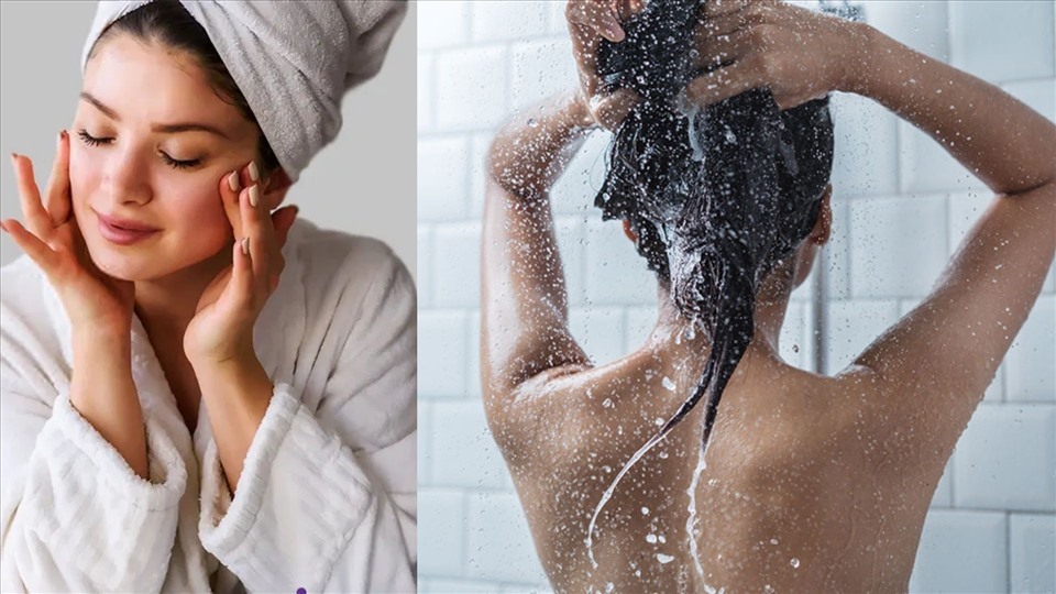 Làm nóng người trước khi tắm để cơ thể thích nghi với thời tiết lạnh buốt. Ảnh đồ họa: Phạm Công