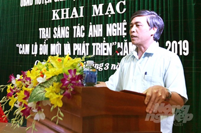 Tân Chủ tịch UBND huyện Cam Lộ Trần Anh Tuấn. Ảnh: CĐ.