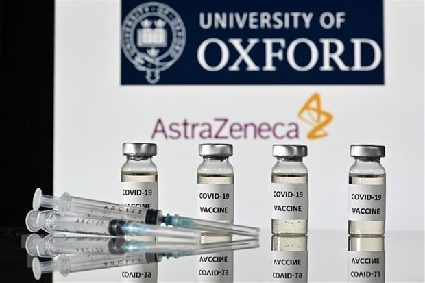 Hình ảnh mô phỏng vắcxin phòng COVID-19 do Hãng dược phẩm liên doanh Anh-Thụy Điển AstraZeneca phối hợp với Đại học Oxford phát triển, ngày 17/11/2020. (Nguồn: AFP/TTXVN)