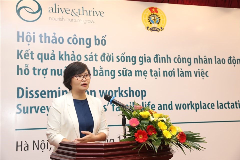 Bà Phan Thị Hồng Linh - Phó Giám đốc Khu vực Đông Nam Á của Chương trình Alive & Thrive.