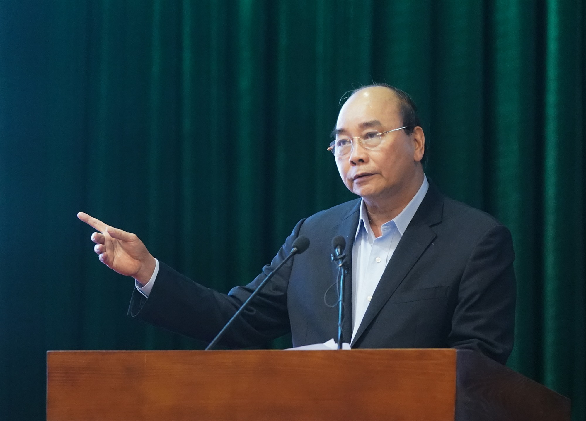 Thủ tướng Nguyễn Xuân Phúc phát biểu tại buổi làm việc. - Ảnh: VGP/Quang Hiếu