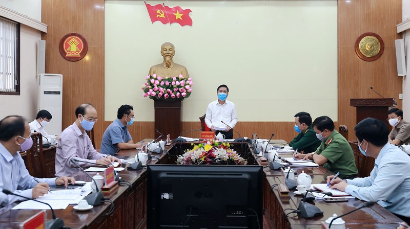 Cuộc họp Thường trực Ban Chỉ đạo phòng, chống dịch bệnh COVID-19 tỉnh Thái Nguyên.