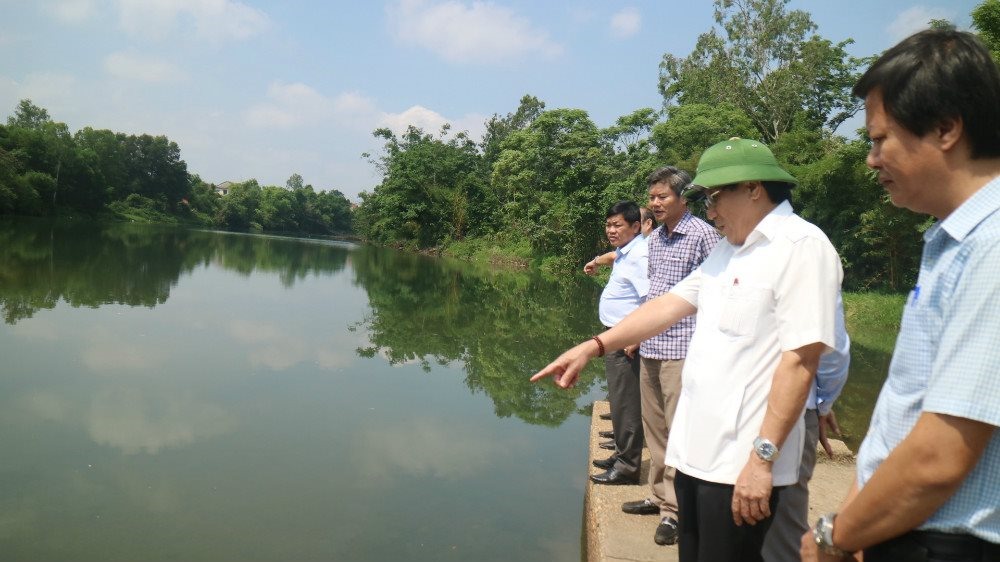 Lãnh đạo UBND tỉnh Quảng Trị kiểm tra các công trình chứa nước trên địa bàn tỉnh