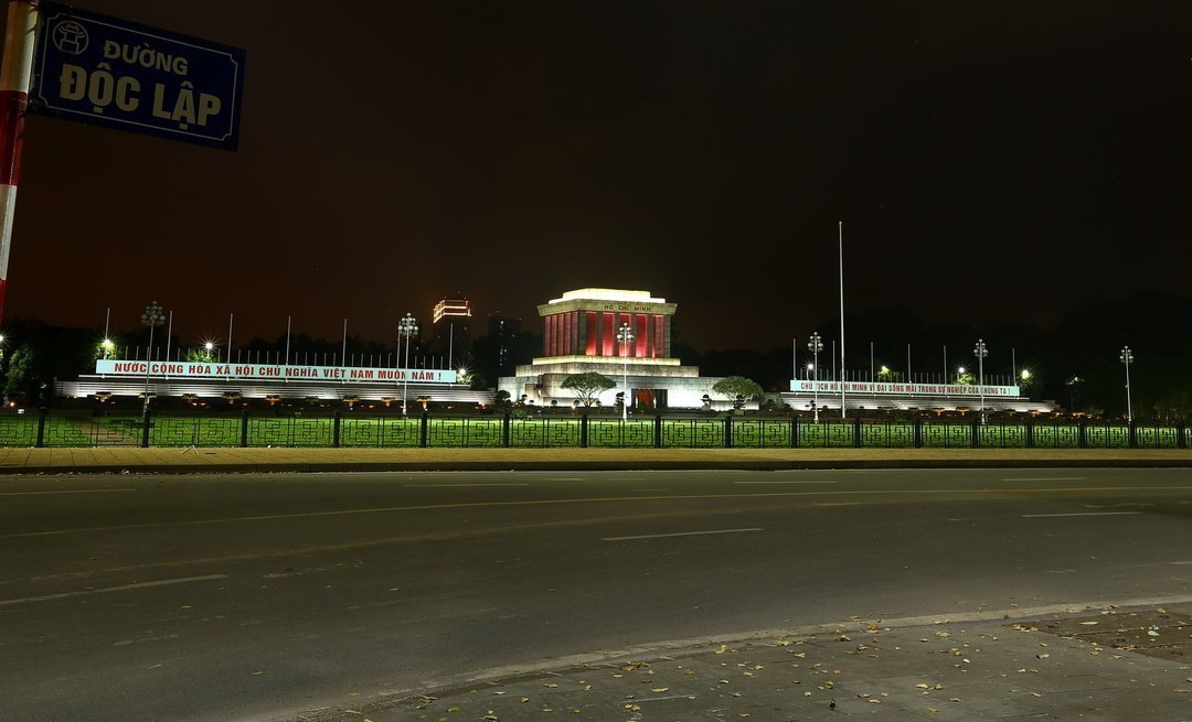 Lăng Chủ tịch Hồ Chí Minh tại quảng trường Ba Đình. (Ảnh: Minh Quyết/TTXVN)