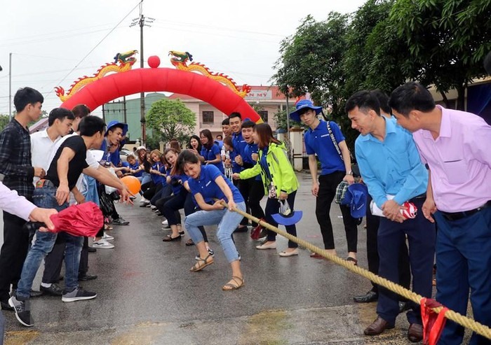 Nhiều hoạt động vui chơi, giải trí được tổ chức cho công nhân Thái Nguyên tại Lễ phát động Tháng Công nhân và Ngày hội công nhân lao động năm 2019. (Ảnh: Thu Hằng-TTXVN
