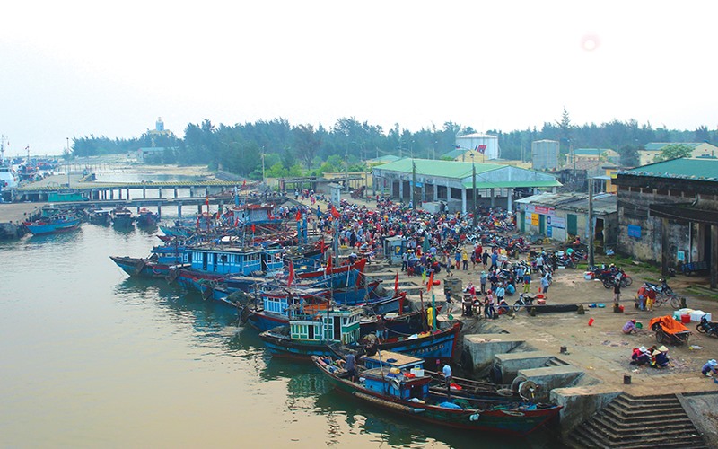 Cảng cá Cửa Việt là nơi cung cấp nguồn cá tươi cho các lò hấp cá​