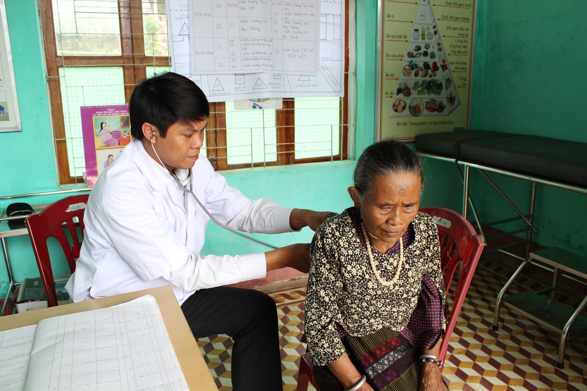 Bác sỹ khám thai định kỳ cho thai phụ ở Hướng Hóa - Quảng Trị