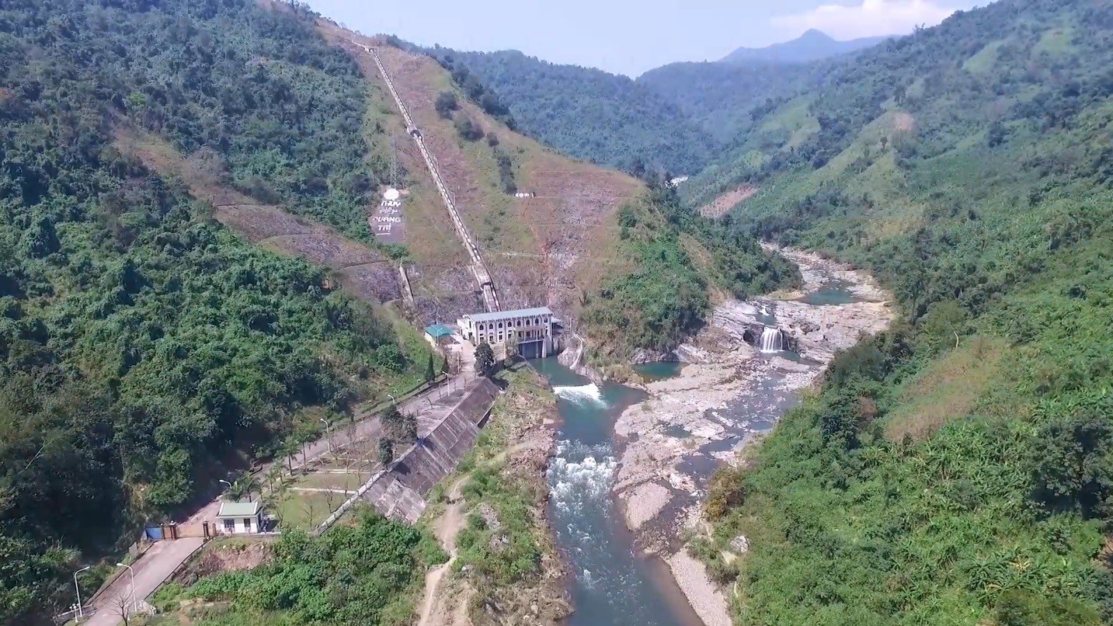 Toàn cảnh công trình Thủy lợi - Thủy điện thuộc Công ty Thủy điện Quảng Trị