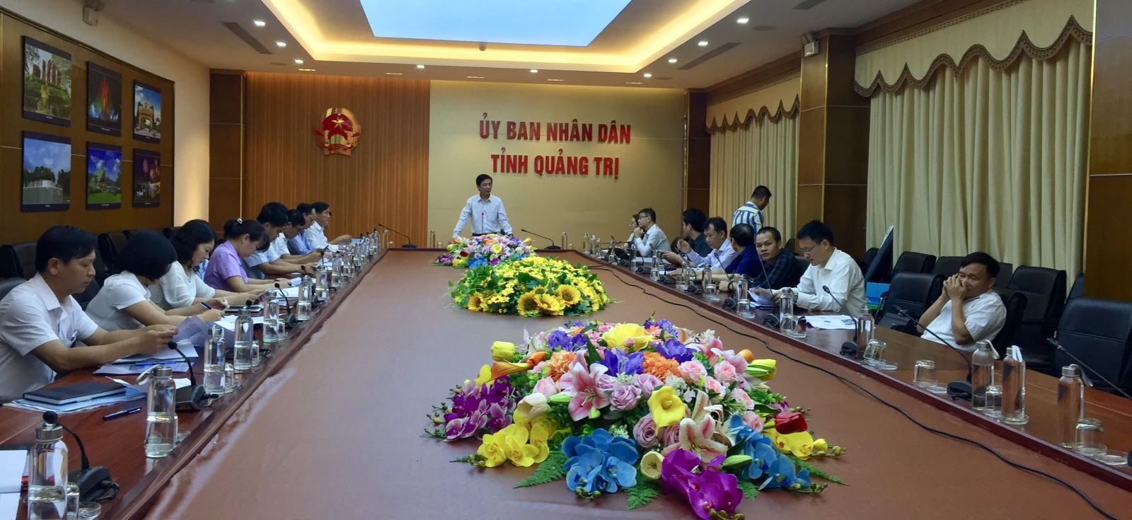 Phó Chủ tịch UBD tỉnh Hoàng Nam phát biểu tại buổi làm việc