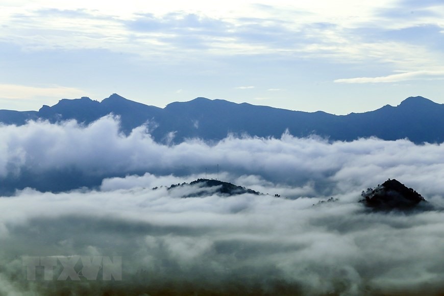 Biển mây nơi núi rừng Tây bắc. Ảnh: Phan Tuấn Anh/TTXVN