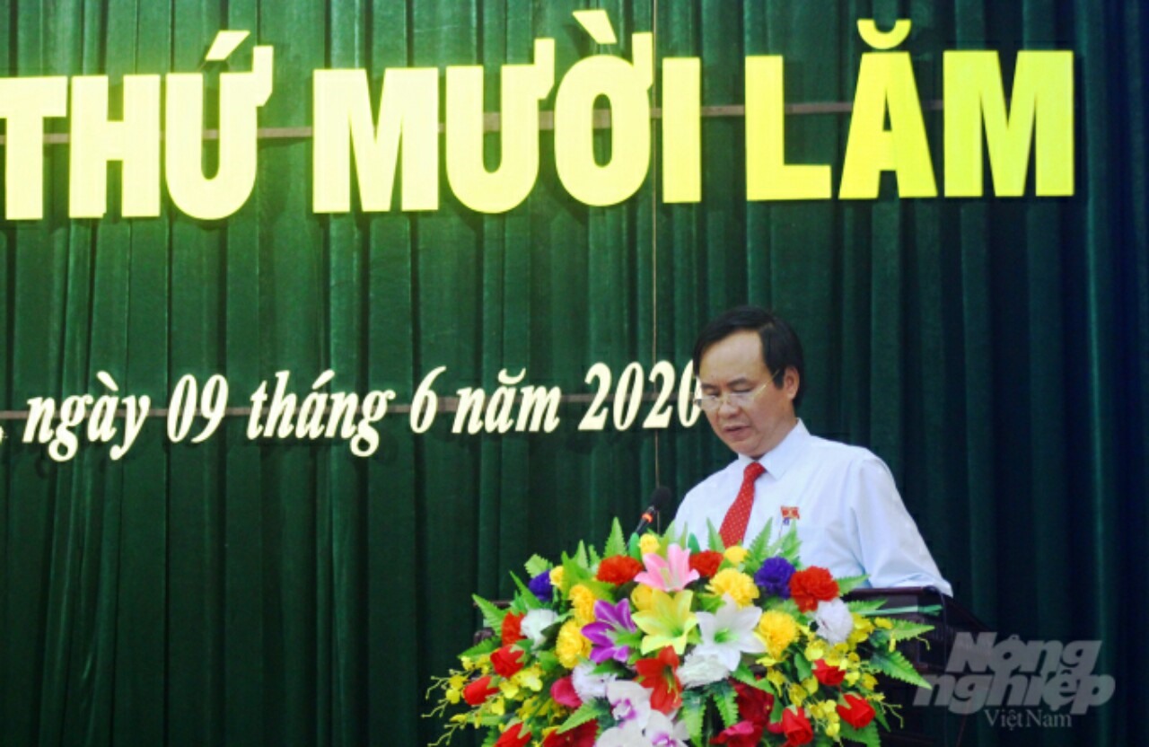 Ông Võ Văn Hưng được bầu giữ chức Chủ tịch UBND tỉnh Quảng Trị ngày 9/6. Ảnh: Công Điền.