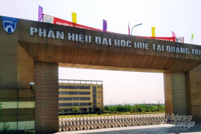 Phân hiệu Đại học Huế tại Quảng Trị là một trong những cơ sở giáo dục được trưng dụng làm khu cách ly. Ảnh: Công Điền.