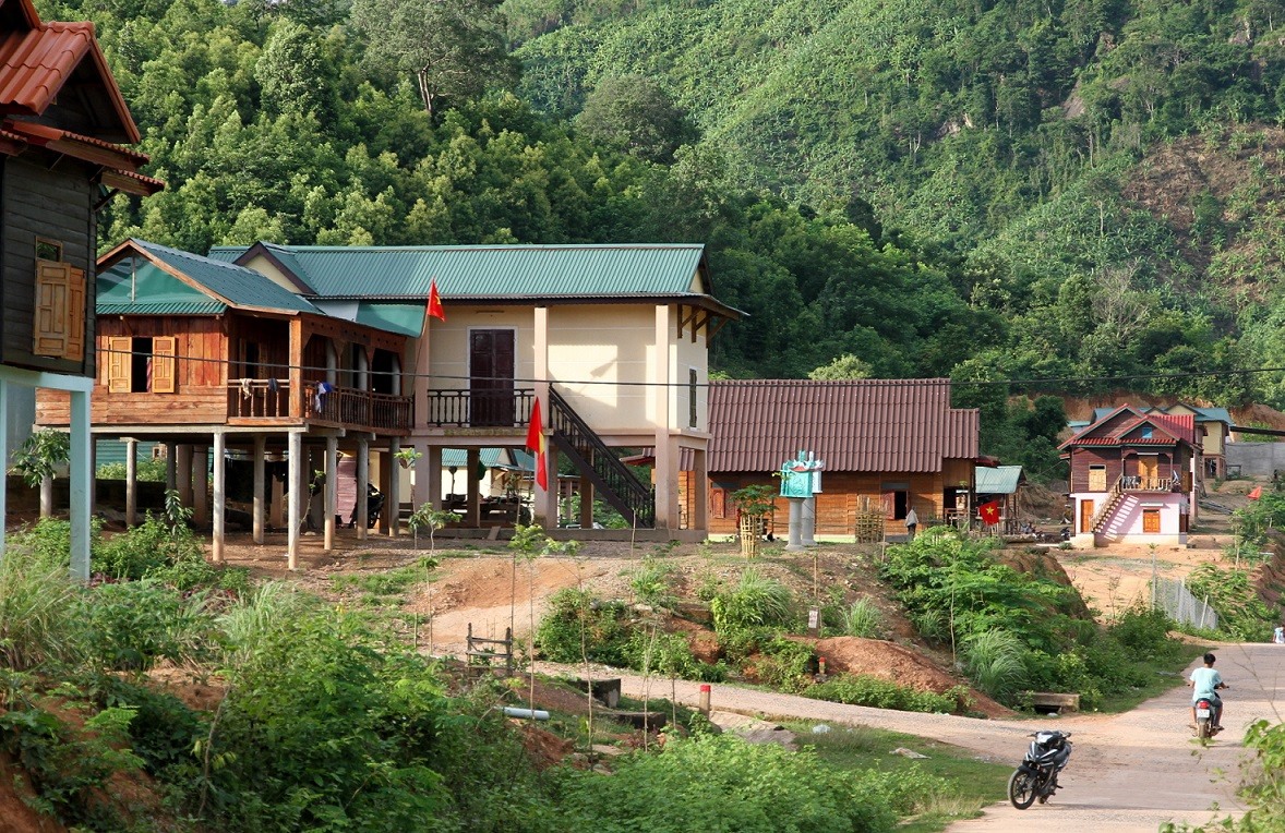 Một góc tái định cư Ka Tăng, thị trấn Lao Bảo