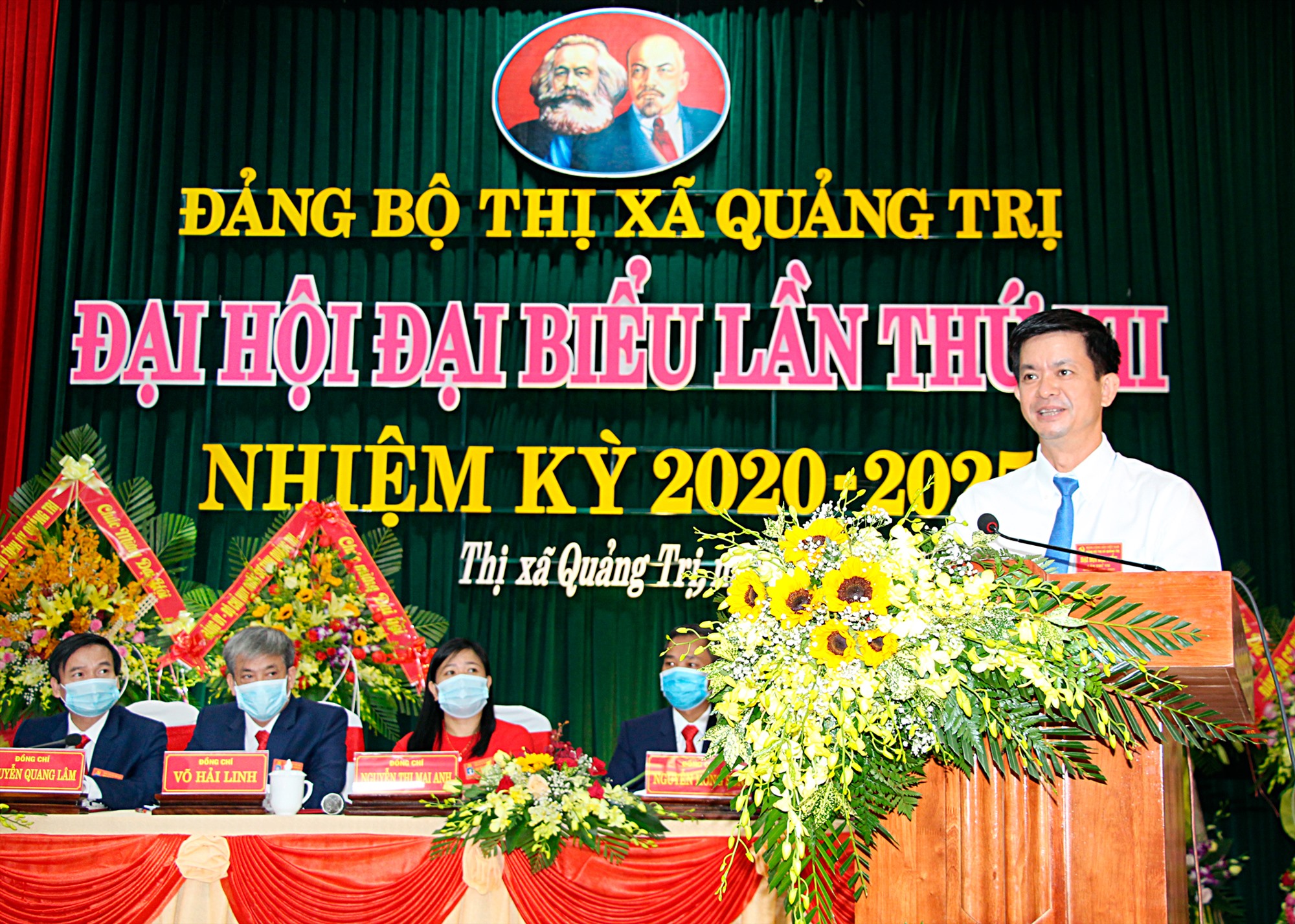 Bí thư Tỉnh ủy Lê Quang Tùng phát biểu chỉ đạo đại hội- Ảnh: Thành Dũng