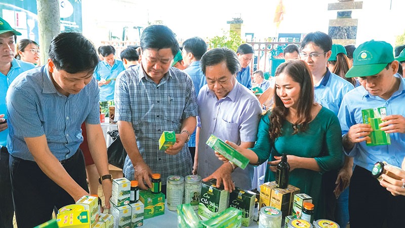 Văn phòng Điều phối NTM các tỉnh tham quan làng nghề nấu cao dược liệu Định Sơn, Cam Nghĩa​