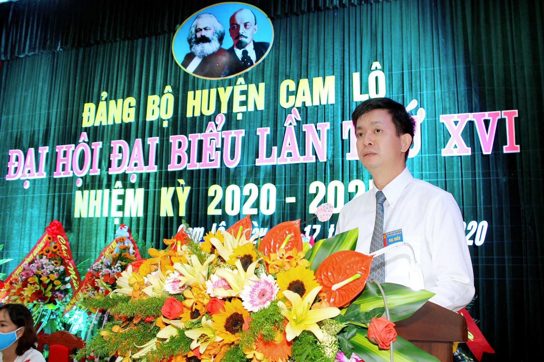 Bí thư Tỉnh ủy Lê Quang Tùng phát biểu chỉ đạo Đại hội- Ảnh: Thành Dũng