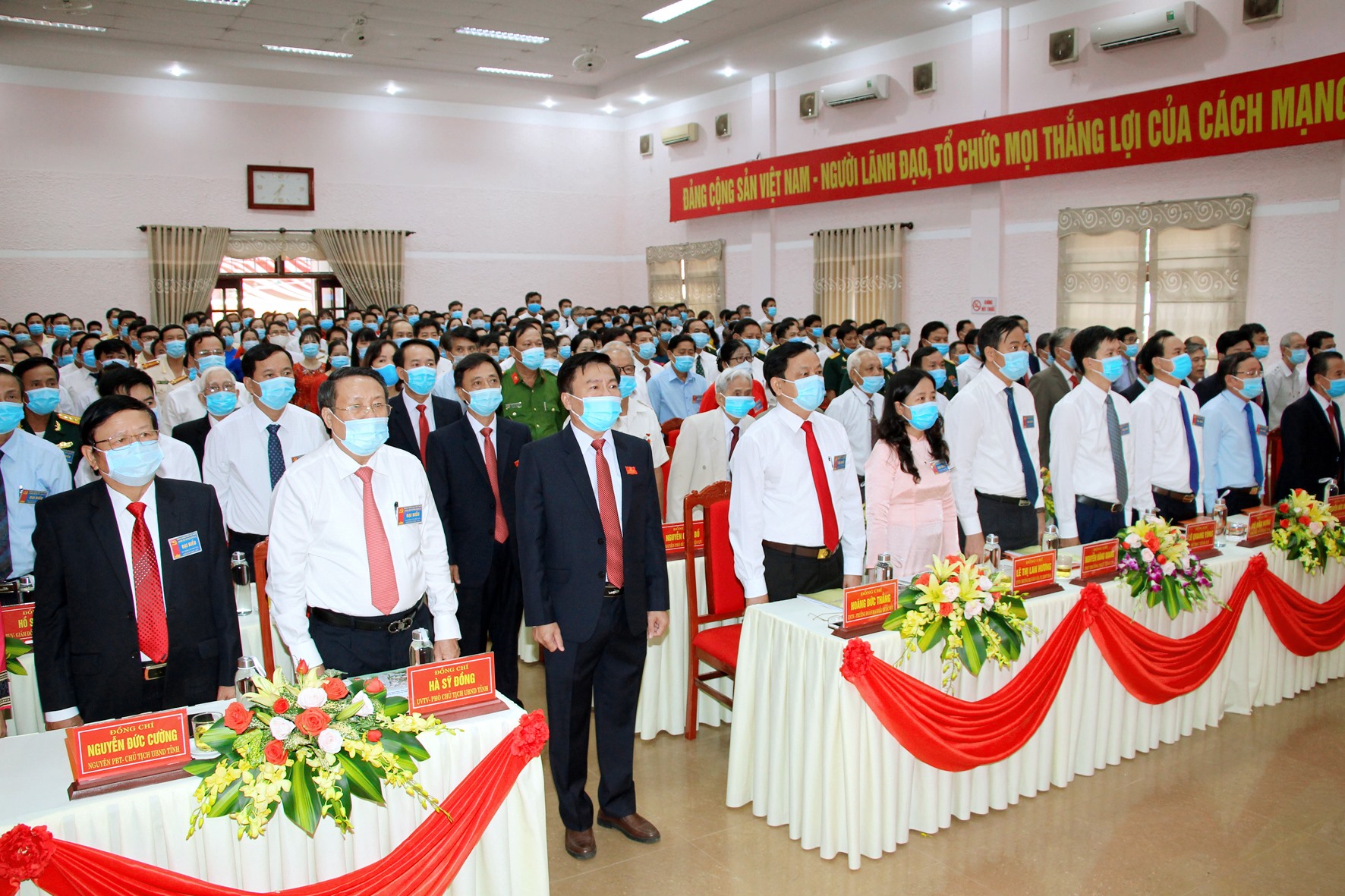 Đại biểu dự Đại hội Đảng bộ huyện Cam Lộ lần thứ XVI, nhiệm kỳ 2020 - 2025- Ảnh: Thành Dũng