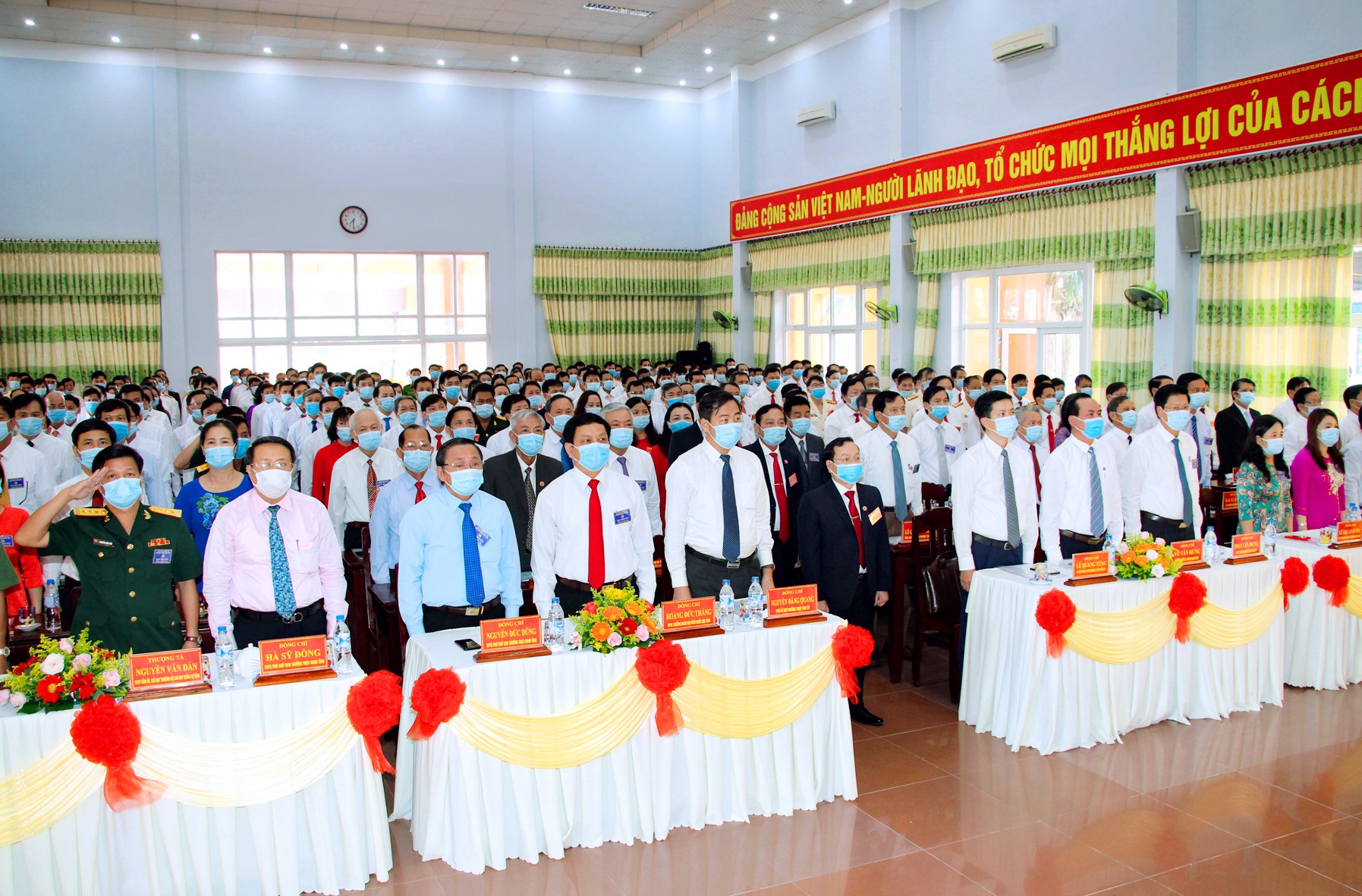 Các đại biểu dự Đại hội Đảng bộ huyện Hải Lăng lần thứ XVI, nhiệm kỳ 2020-2025- Ảnh: Thành Dũng