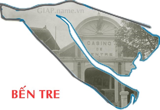 Trong ảnh là rạp Casino ở thị xã Bến Tre thập niên 1920.