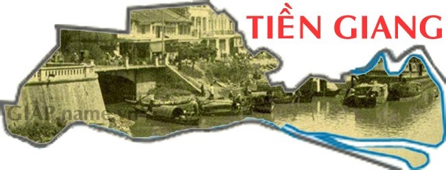 Trong ảnh là Mỹ Tho chụp năm 1910, vào thế kỷ 17 Mỹ Tho đã trở thành một trong hai trung tâm thương mại lớn nhất Nam Bộ lúc bấy giờ cùng với Gia Định – Sài Gòn.