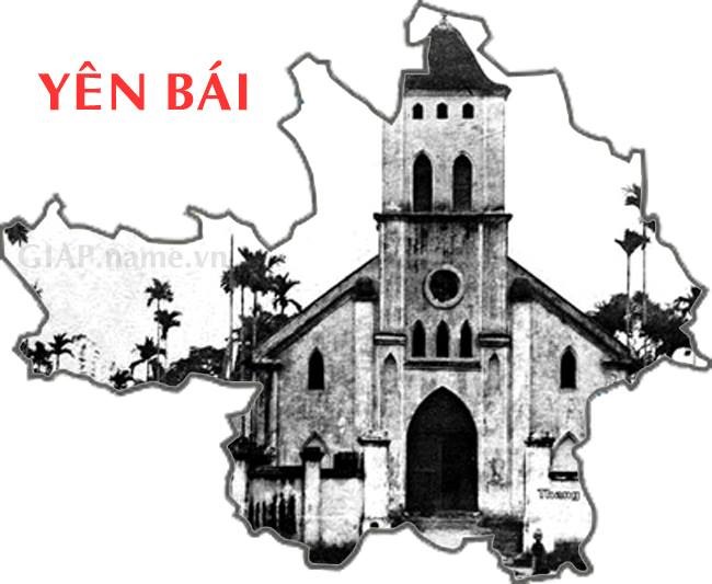 Trong ảnh là nhà thờ Yên Bái năm 1910.