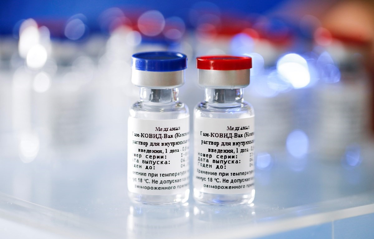 Vắcxin ngừa bệnh COVID-19 của Nga. (Ảnh: AFP/TTXVN)