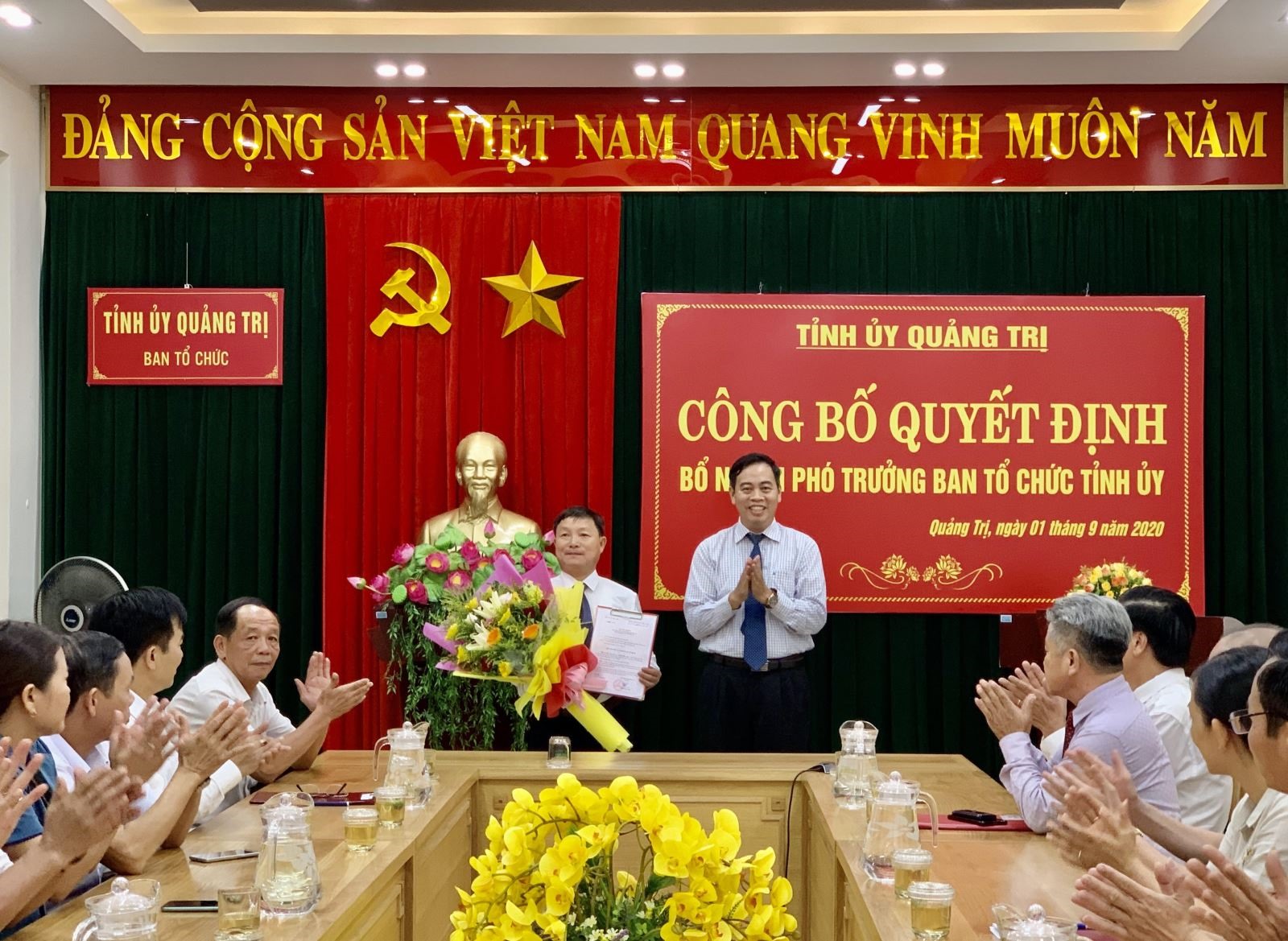 Quyết định bổ nhiệm Phó Trưởng Ban Tổ chức Tỉnh uỷ cho đồng chí Nguyễn Đức Lập
