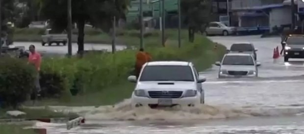 Bão Noul gây ngập lụt tại Thái Lan. (Nguồn: pattayamail.com)