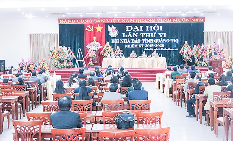 Đại hội Hội Nhà báo tỉnh Quảng Trị lần thứ VI , nhiệm kỳ 2015 - 2020 - Ảnh: TL​