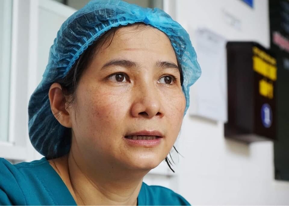 Chị Hoàng Minh Hoàn, Điều dưỡng trưởng Khoa Hồi sức Tích cực, Bệnh viện Bạch Mai.
