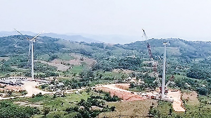 Một công trình điện gió trên địa bàn tỉnh Quảng Trị - Ảnh: PV​