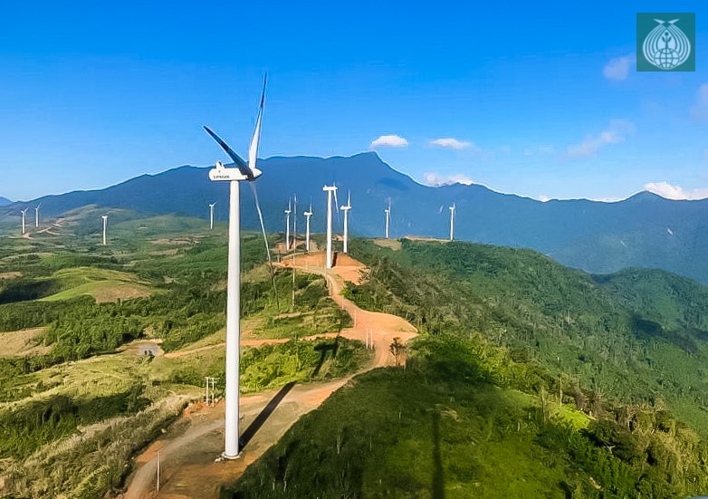 Dự án điện gió tại xã Hướng Linh đã được đưa vào vận hành trong những năm qua.