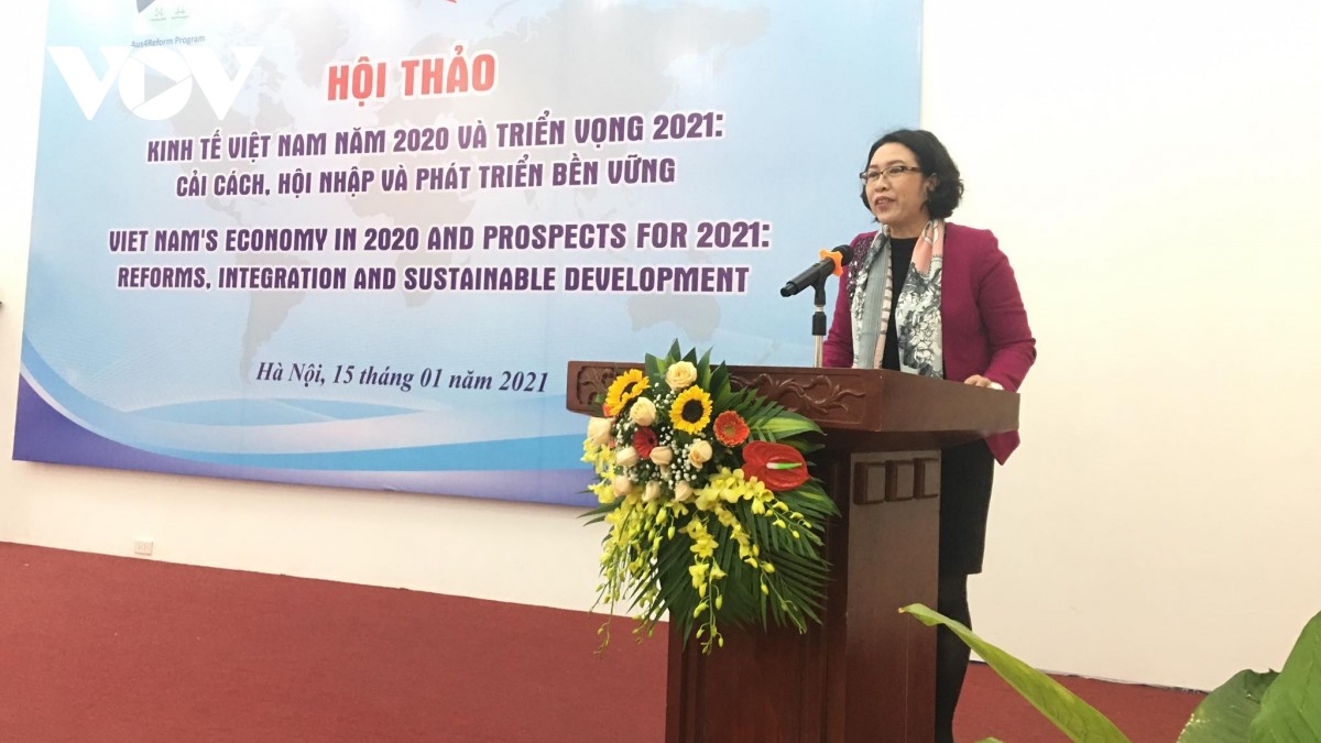 Bà Trần Thị Hồng Minh, Viện trưởng Viện Nghiên cứu Quản lý kinh tế Trung ương.