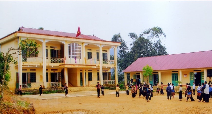 Trường PTCS Suối Giàng (Yên Bái) được xây dựng bằng vốn chương trình 135. (Ảnh: Thanh Hà/TTXVN)