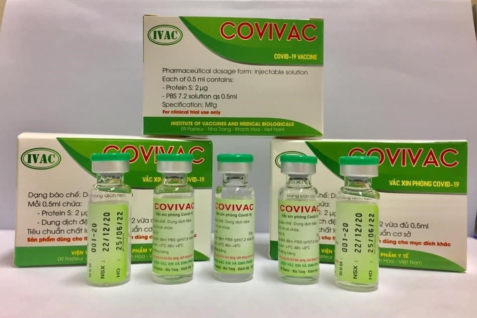 Vắc xin Covivac phòng COVID-19 do IVAC sản xuất sẽ được tiêm thử nghiệm trên người vào tháng 1/2021. Đây là vắc xin thứ 2 của Việt Nam được thử nghiệm trên người.