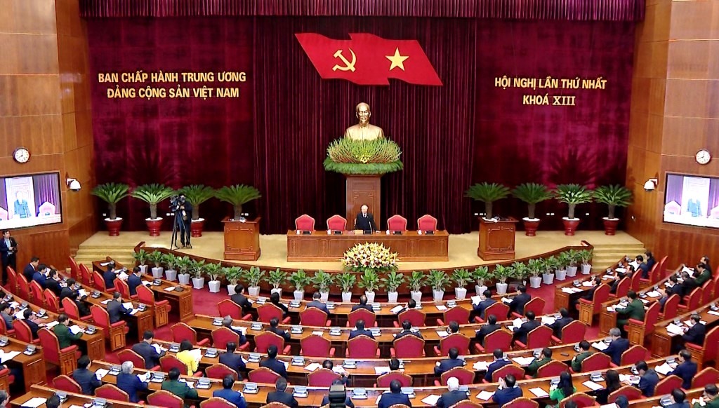 Hình ảnh tại Hội nghị lần thứ Nhất, Ban Chấp hành Trung ương Đảng khóa XIII.