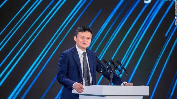 Jack Ma phát biểu tại Hội nghị thượng đỉnh Các công ty Xanh Trung Quốc vào tháng 9/2020. Ảnh: Getty Images
