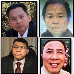 4 kẻ cầm đầu tổ chức khủng bố Triều đại Việt. Ảnh: Bộ Công an.