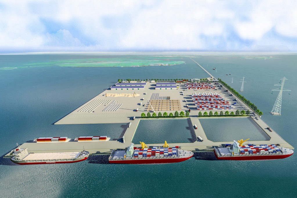 Phối cảnh Dự án Bến cảng tổng hợp Vạn Ninh