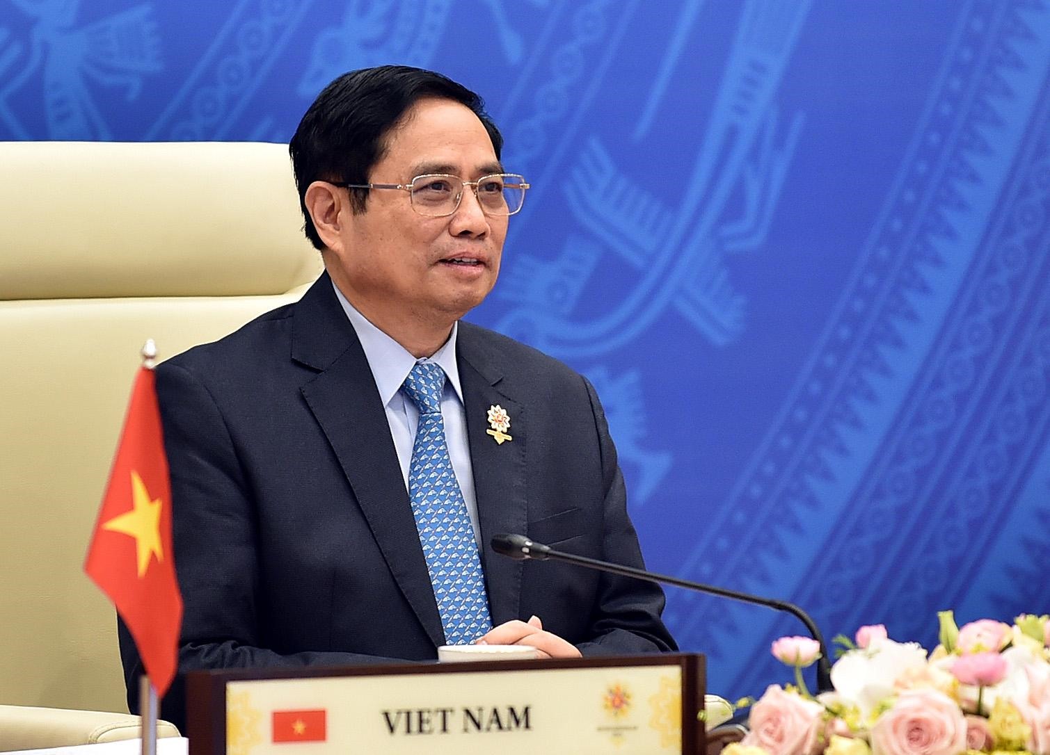Thủ tướng Phạm Minh Chính: “ASEAN cần kiên định lập trường nguyên tắc về Biển Đông“. Ảnh VGP/Nhật Bắc